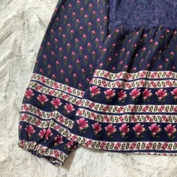 clover & scout multi color floral blouse size medium - Picture 4 of 11